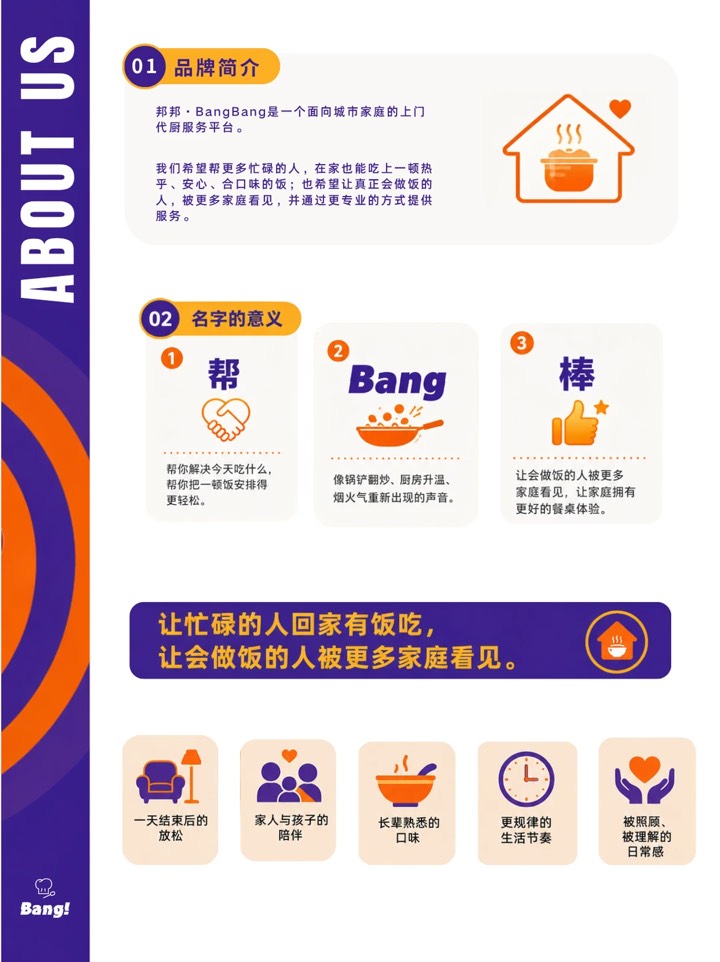 关于我们 ｜ 邦邦·BangBang上门代厨双端服务 图2